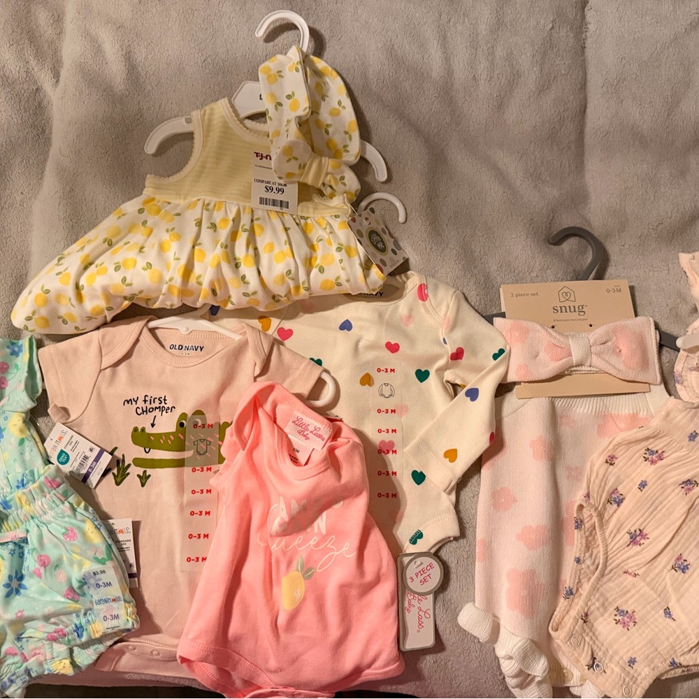 0-3 month baby girl bundle